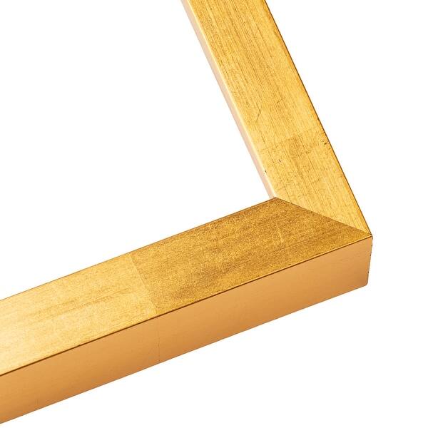 28x12 Shadow Box Frame Gold 1.625 inches Deep Real Wood Traditional